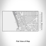 Hermosa Beach Map 17oz Insulated Bottle in Matte White