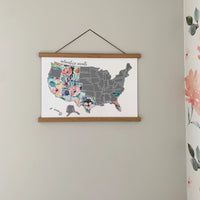 Magnetic Teak Wood Hanging - 17" and 19"