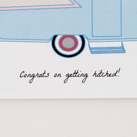 Trailer House Congrats on Getting Hitched Greeting Card