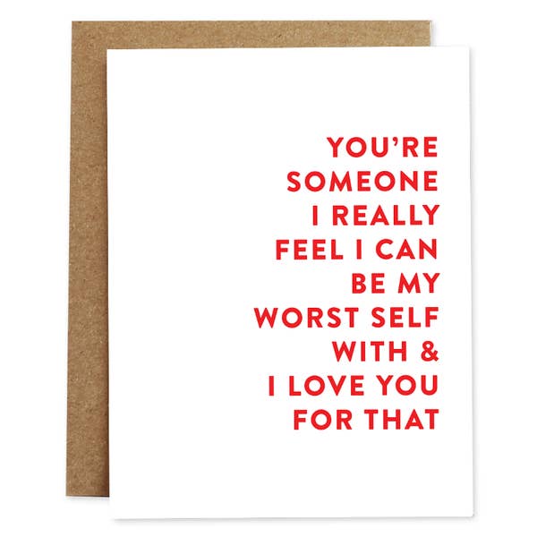 Worst Self Love Card