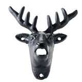 GET BUCK WILD :: Cast Iron Wall Mounted Deer Bottle Opener