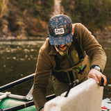 Distant Forms Snapback Hat: Dark Slate