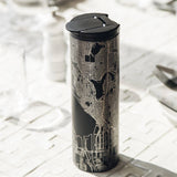 Hermosa Beach Map 17oz Tumbler in Matte Black
