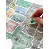 Illustrated US Scratch Off Map