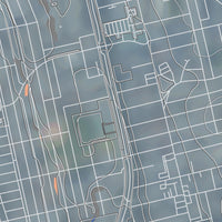 Hermosa Beach Afternoon Map Print - 12x18 Poster
