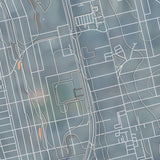 Hermosa Beach Afternoon Map Print - 12x18 Poster
