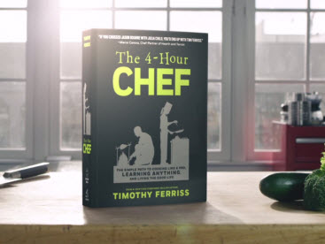 The 4-Hour Chef: The Simple Path to Cooking Like a Pro, Learning Anything, and Living the Good Life - Hardcover Book by Tim Ferriss