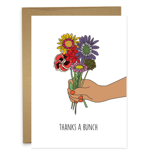 THANKS A BUNCH Greeting Card
