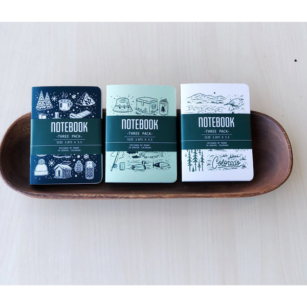 3 Pack Notebook Assortment - Moore Collection