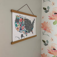 Magnetic Teak Wood Hanging - 17" and 19"