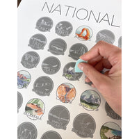 National Parks Scratch Off Bucket List
