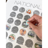 National Parks Scratch Off Bucket List