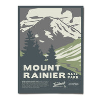Mount Rainier National Park - 12x16 Poster