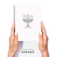 Happy Hanukkah Menorah Card