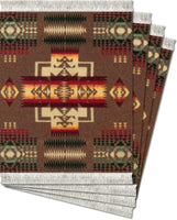 Pendleton® Chief Joseph Khaki CoasterRug® :: 4 Piece Set