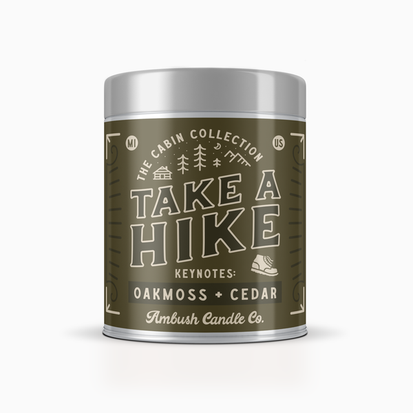 Take A Hike | Oakmoss + Cedar 14oz Soy Candle