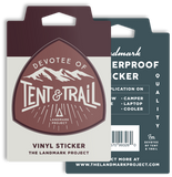 Devotee of Tent & Trail Sticker