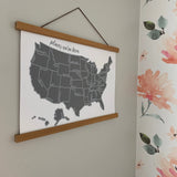 Magnetic Teak Wood Hanging - 17" and 19"