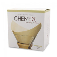 CHEMEX® ☕️  Bonded Filters Pre-Folded Squares (Natural) :: FSU-100