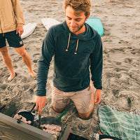 Terry Cloth Hoodie :: Petrol