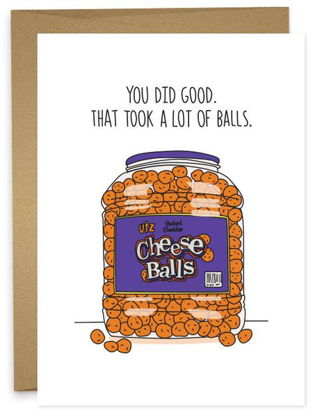 THAT TOOK BALLS Greeting Card