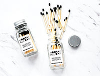 Hooray All Day Colorful Wooden Matches Glass Bottle