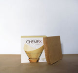 CHEMEX® ☕️  Bonded Filters Pre-Folded Squares (Natural) :: FSU-100
