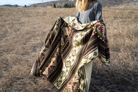Andean Alpaca Wool Blanket - Cactus
