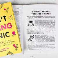 Don't F*cking Panic: The Shit They Don’t Tell You in Therapy About Anxiety Disorder, Panic Attacks, & Depression :: Book by Kelsey Darragh