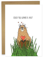 GOPHER A HUG Greeting Card