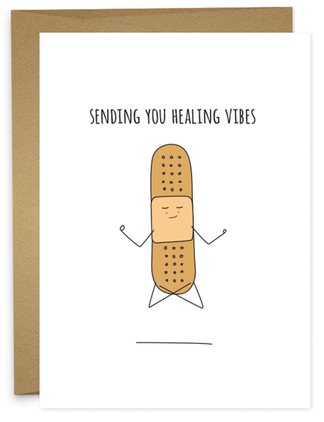 HEALING VIBES Greeting Card
