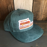 Hermosa Beach WOODIE 6 Panel Mid Profile Baseball Cap - Dark Green