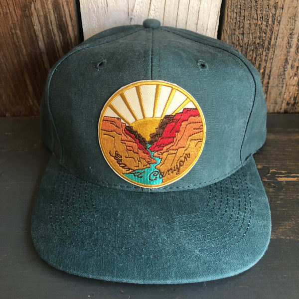 GRAND CANYON NATIONAL PARK ✷ 6 Panel Mid Profile Baseball Cap - Dark Green
