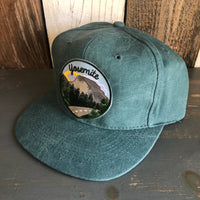 YOSEMITE NATIONAL PARK ✷ 6 Panel Mid Profile Baseball Cap - Dark Green