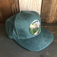 YOSEMITE NATIONAL PARK ✷ 6 Panel Mid Profile Baseball Cap - Dark Green