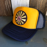Hermosa Beach SUNBEAMS Trucker Hat - Navy/Gold/Navy