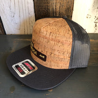 Hermosa Beach HERMOSA AVE Premium Cork Trucker Hat (Grey)