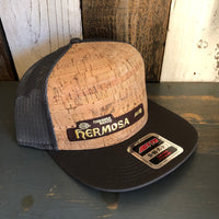 Hermosa Beach HERMOSA AVE Premium Cork Trucker Hat (Grey)