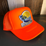 Hermosa Beach FIESTA Foam Trucker Hat - Neon Orange