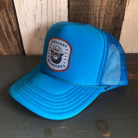 SMOKEY BEAR / PREVENT WILDFIRES Trucker Hat - Neon Blue
