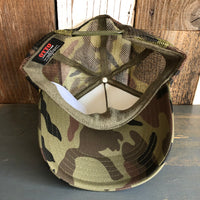 Hermosa Beach LIFEGUARD TOWER  Trucker Hat - Camouflage/Olive