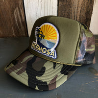 Hermosa Beach FIESTA Trucker Hat - Camouflage/Olive
