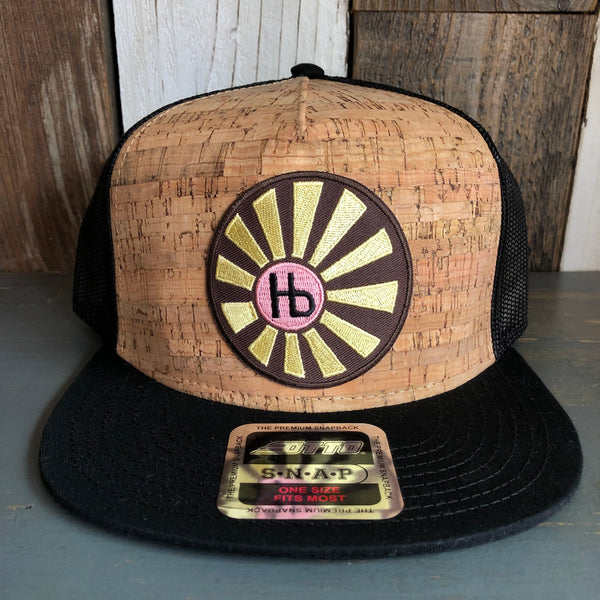 Hermosa Beach SUNBEAMS Premium Cork Trucker Hat (Black)