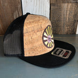 Hermosa Beach SUNBEAMS Premium Cork Trucker Hat (Black)