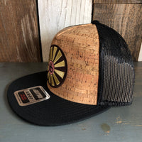 Hermosa Beach SUNBEAMS Premium Cork Trucker Hat (Black)