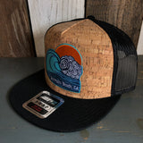 Hermosa Beach TUBULAR Premium Cork Trucker Hat (Black)