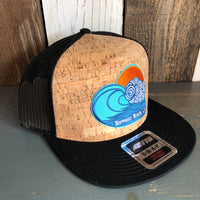 Hermosa Beach TUBULAR Premium Cork Trucker Hat (Black)