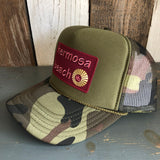 Hermosa Beach WELCOME SIGN Trucker Hat - Camouflage/Olive