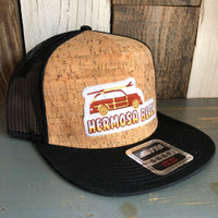 Hermosa Beach WOODIE Premium Cork Trucker Hat (Black)