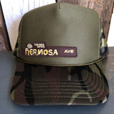 Hermosa Beach HERMOSA AVE Trucker Hat - Camouflage/Olive